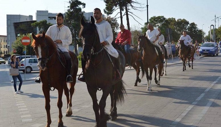 Parada cailor de la Hipodromul Mangalia. FOTO Facebook