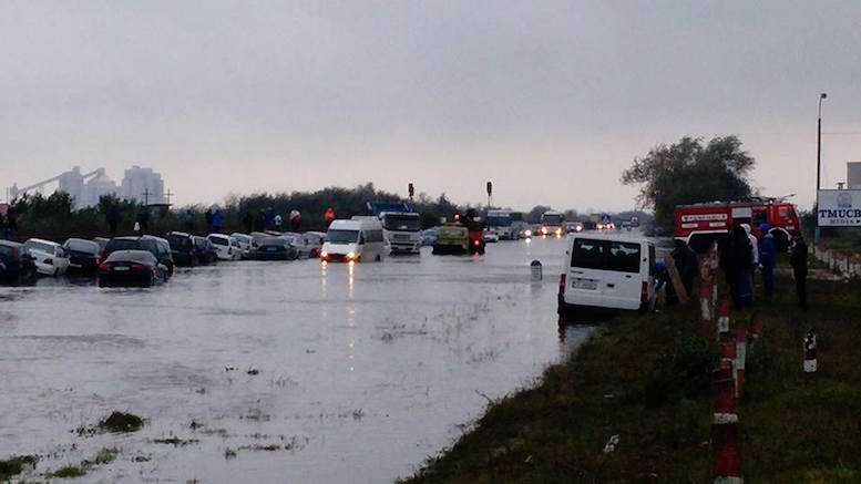 Urmările viiturii de la Năvodari. FOTO Ilie Bordianu / Facebook