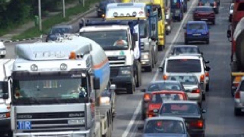 Protest cu basculante la Constanța. FOTO Curierul Național