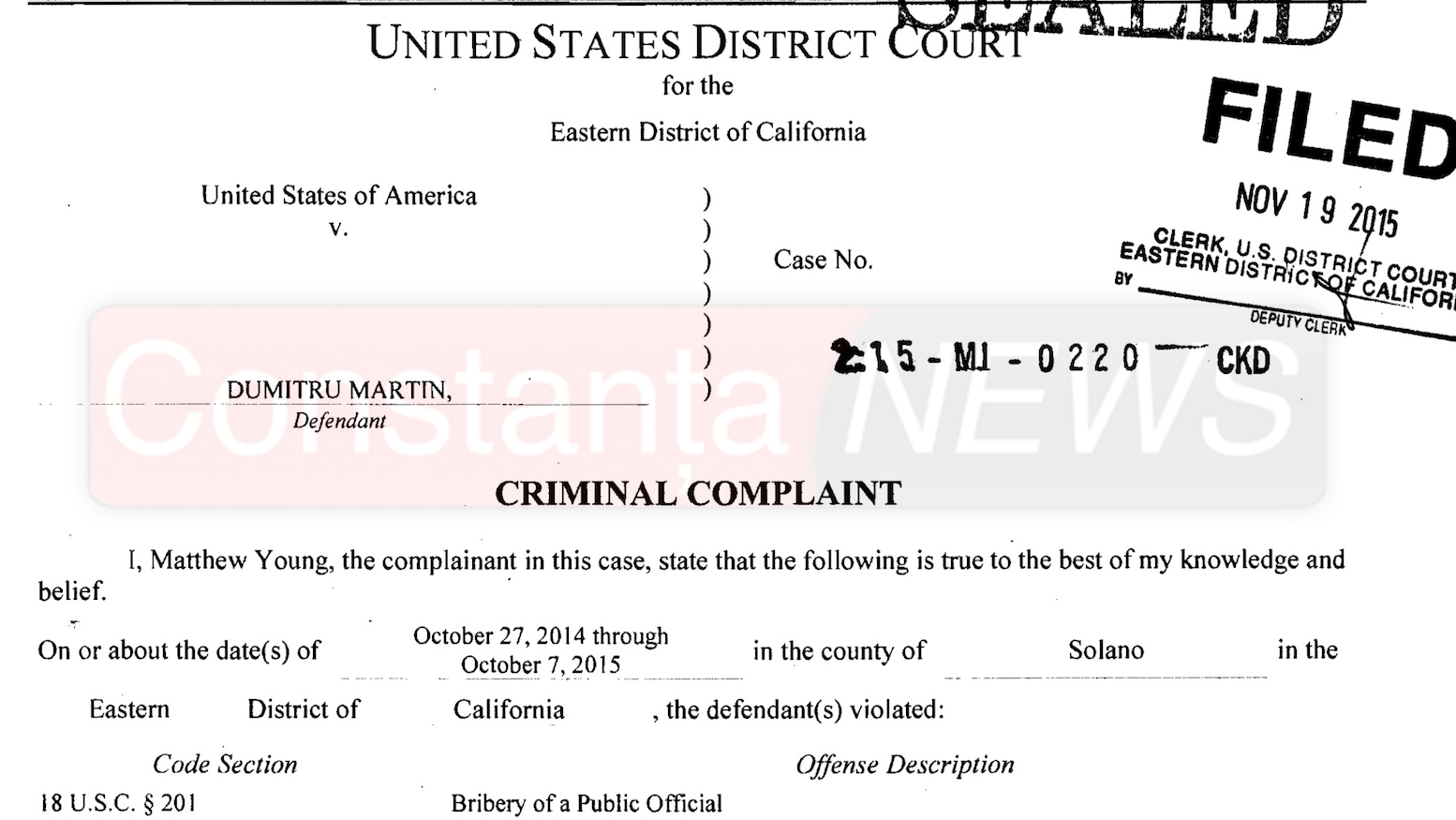 Dosarul lui Dumitru Martin. FOTO Constanța NEWS