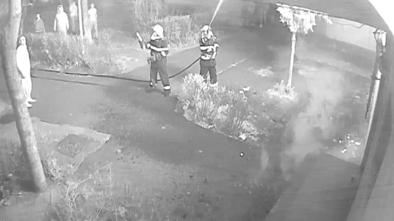 Incendiu de apartament. FOTO Captură video