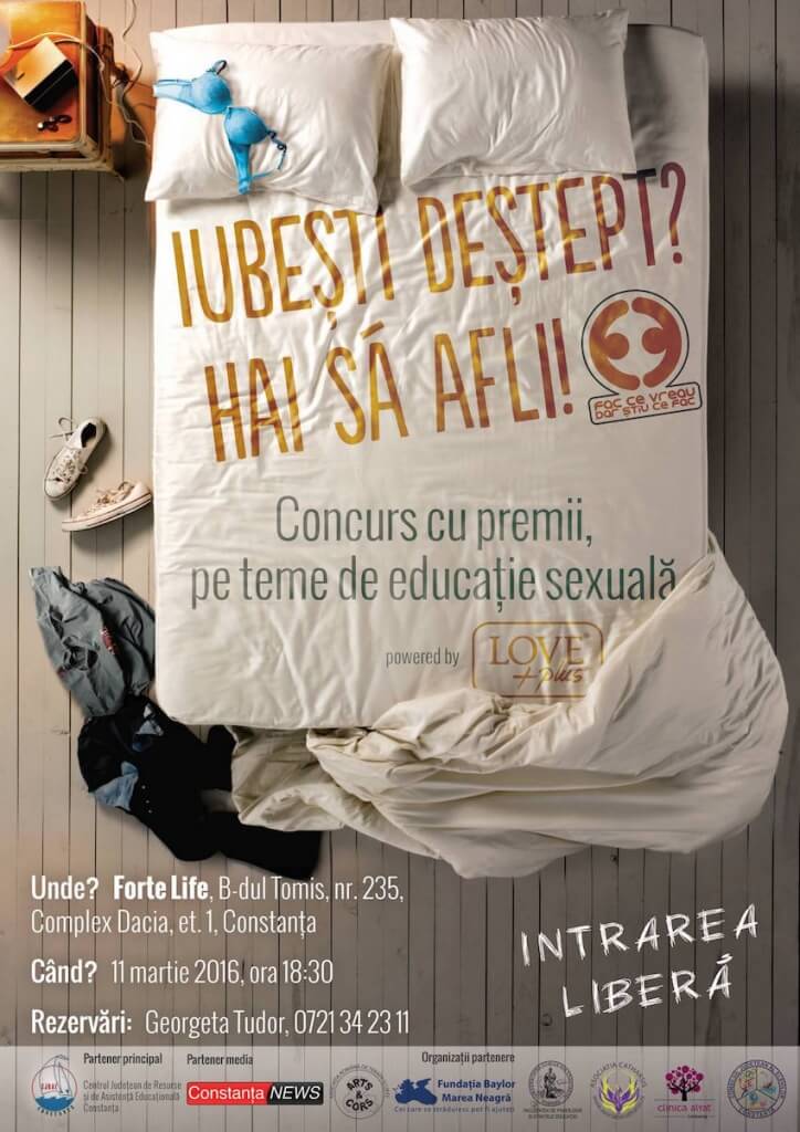 Afiș "Iubești deștept"