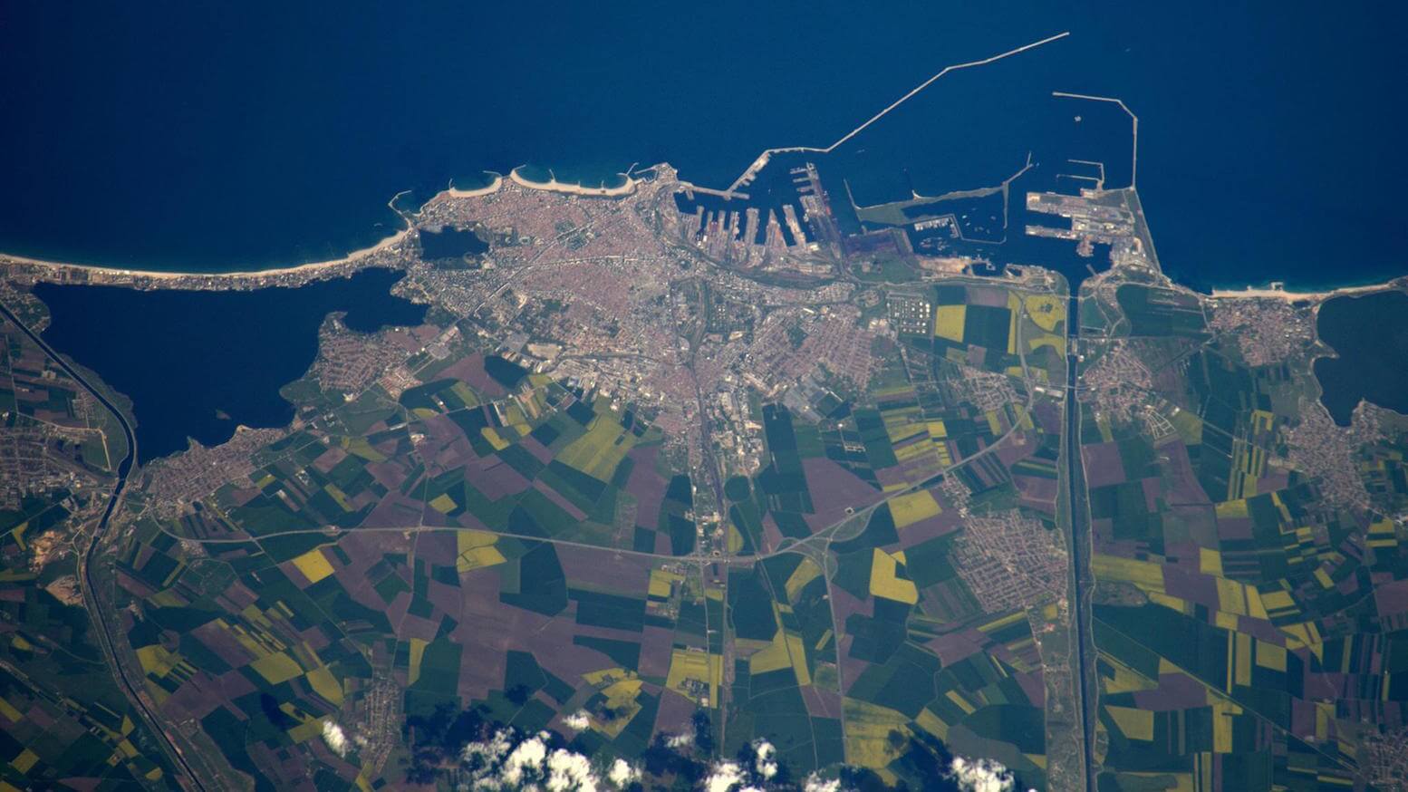 Constanța de pe Stația Internațională Spațială. FOTO Tim Peake