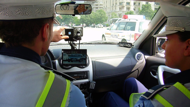 Radar de poliție. FOTO opiniatimisoarei.ro