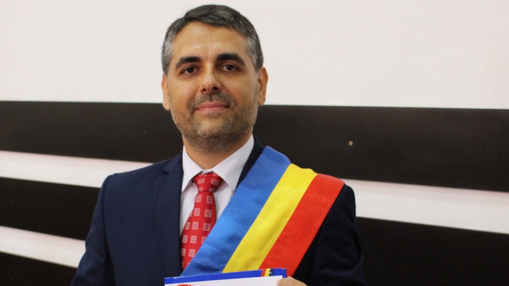 Marius-Liviu Petre, noul primar al comunei Peștera. FOTO Adrian Boioglu
