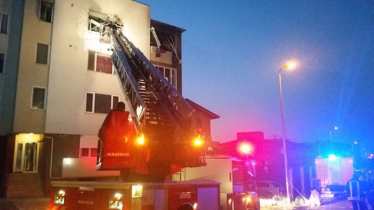 Explozie într-un bloc din Constanța