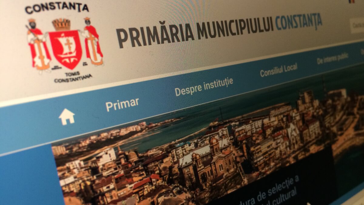 Site-ul Primăriei Constanța