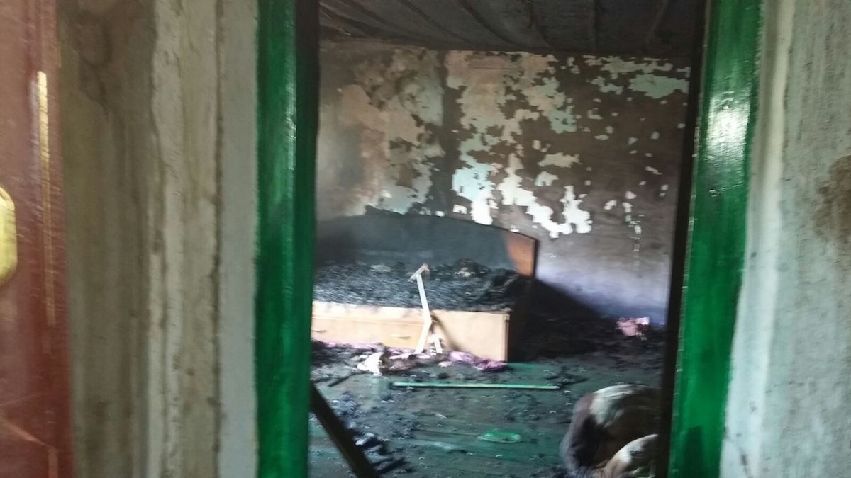 Incendiu la Hârșova. FOTO ISU Dobrogea