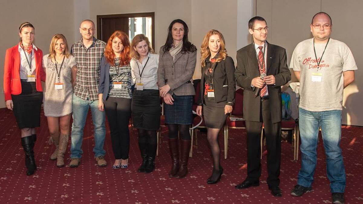 O parte din echipa JCI Constanța