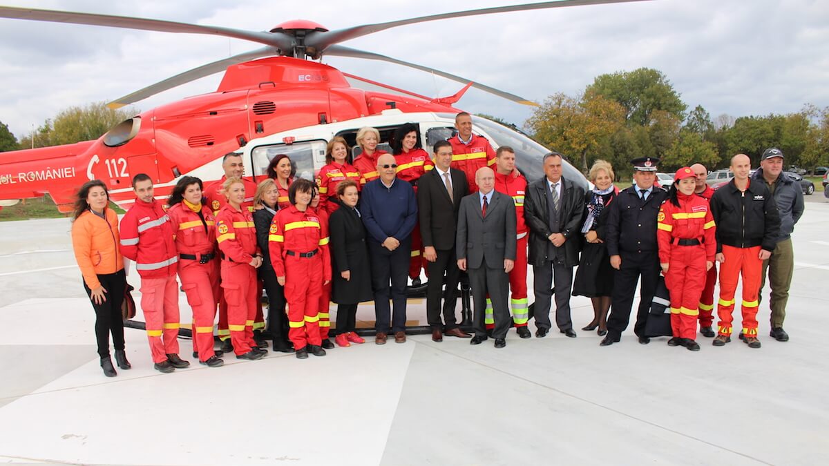 Echipa SMURD Constanța la inaugurarea Heliportului. FOTO Adrian Boioglu