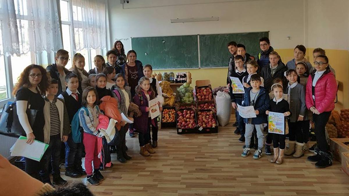Elevii școlii din Tuzla