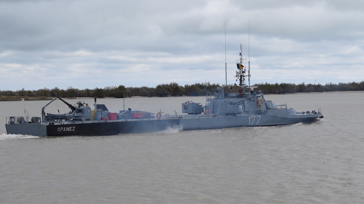 Exercițiu al Flotilei Fluviale pe Dunăre. FOTO MApN