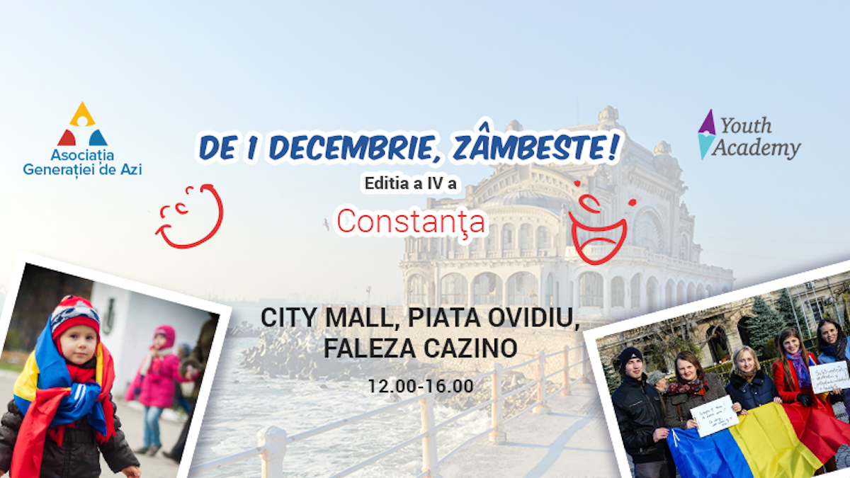 Afișul acțiunii "De 1 Decembrie, Zâmbește"