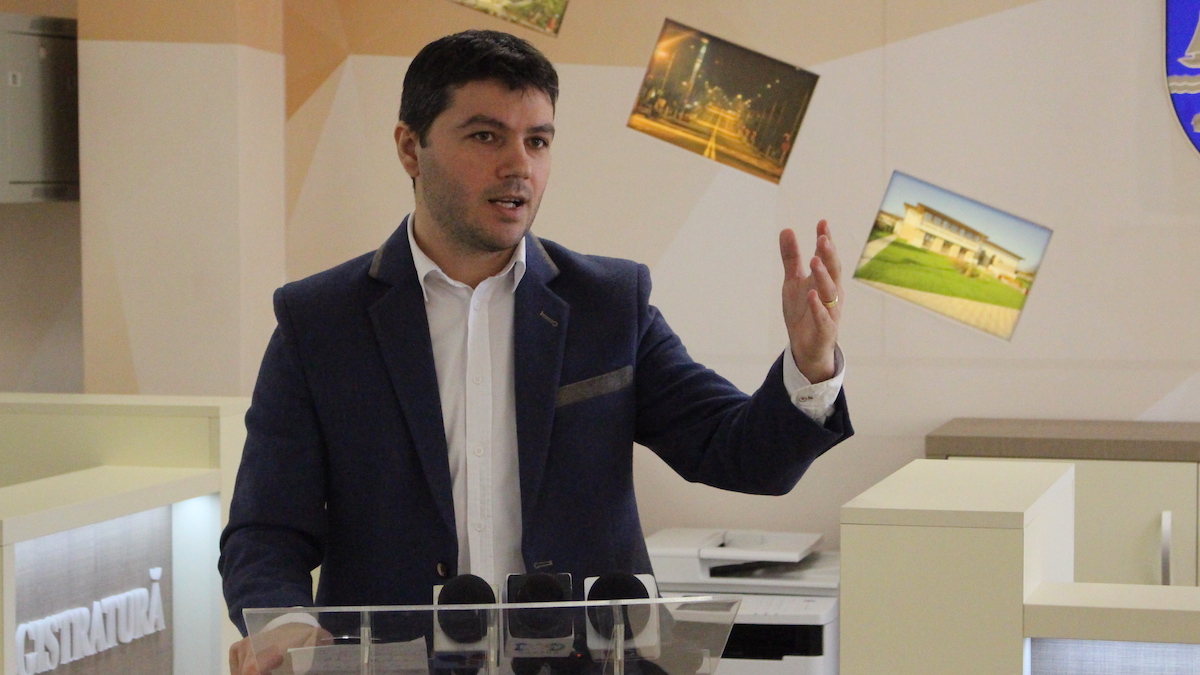 George Scupra, Primarul orașului Ovidiu. FOTO Adrian Boioglu