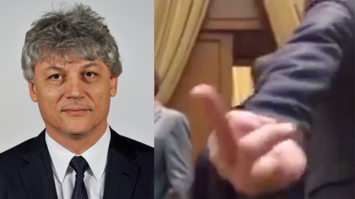 Senatorul PSD Tit-Liviu Brăiloiu, semne obscene în Parlament