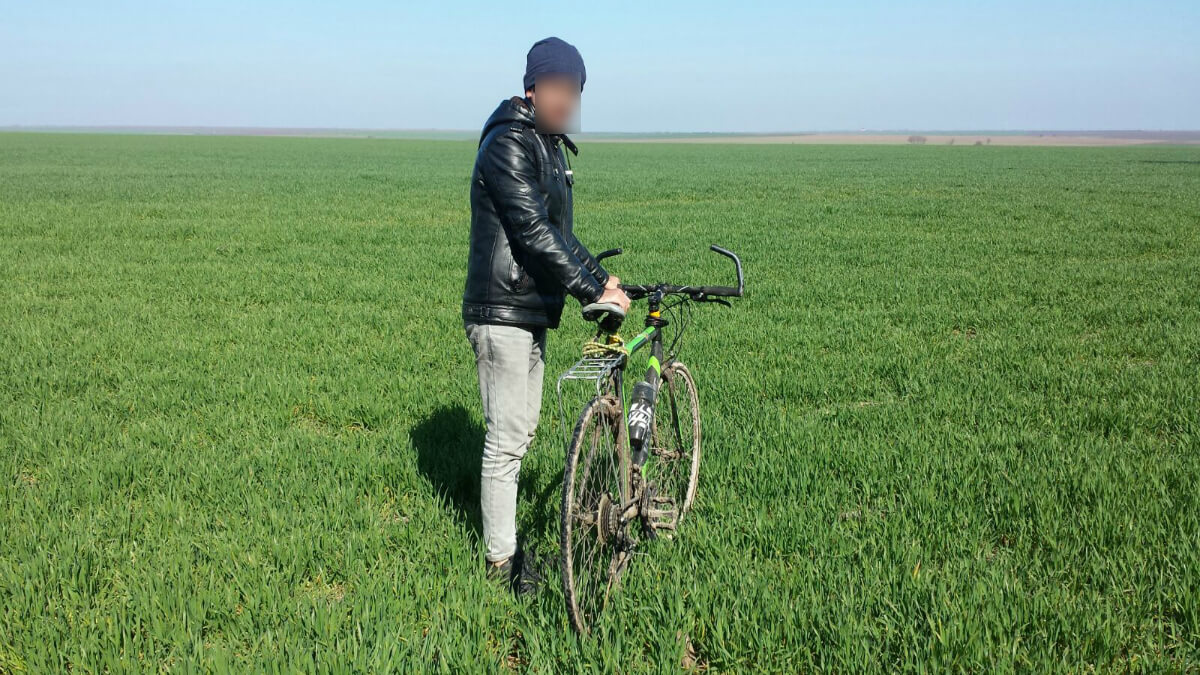 Trecere ilegala frontiera pe bicicleta