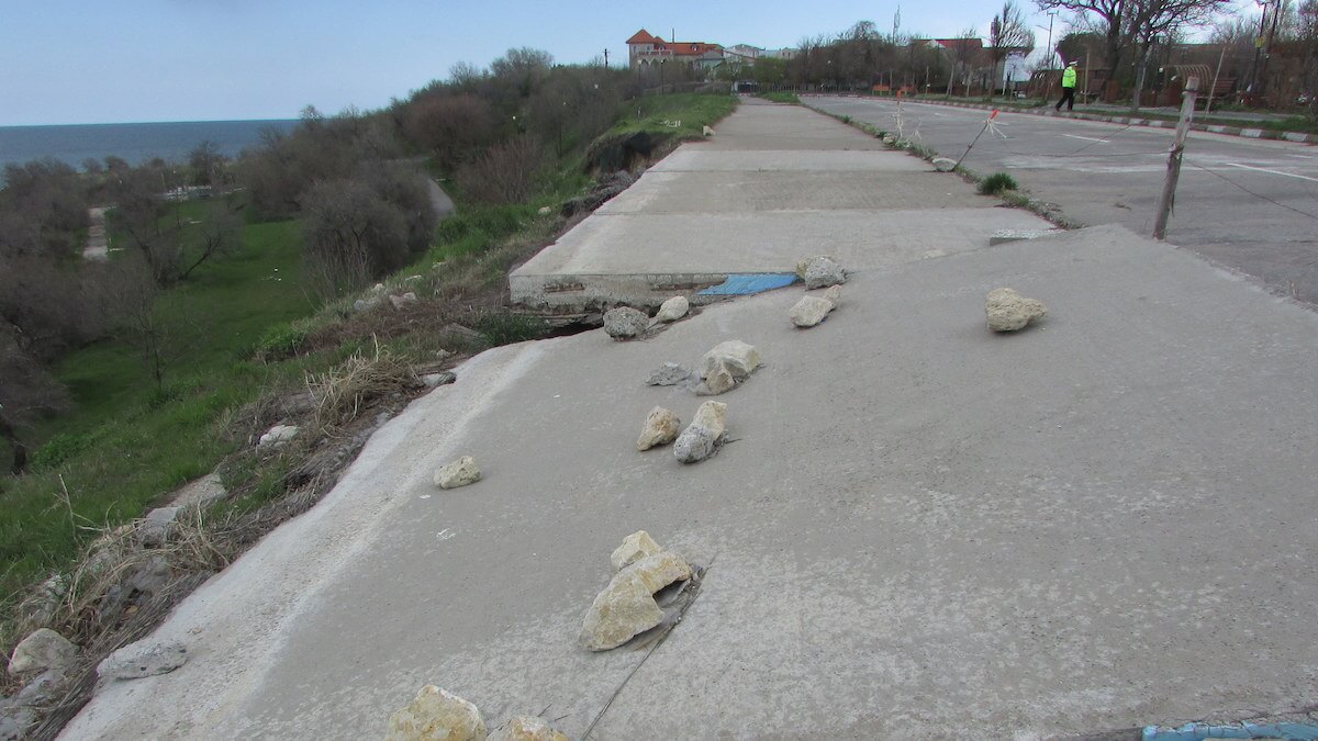 Surpare faleză la Eforie. FOTO Primăria Eforie