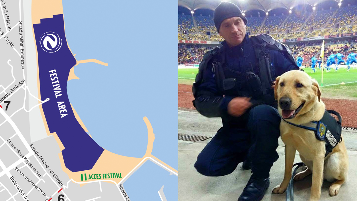 Cățelul anti-explozibil de la Jandarmerie vine la Neversea. FOTO Facebook