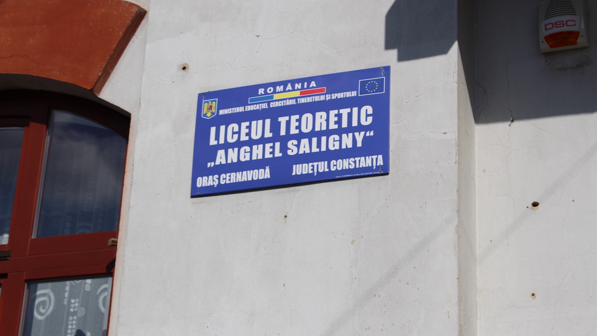 Liceul Anghel Saligny din Cernavodă. FOTO Adrian Boioglu