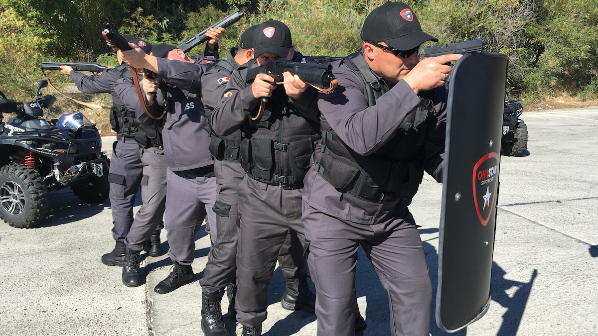 O mică parte din echipa One Star Security. FOTO Constanța NEWS