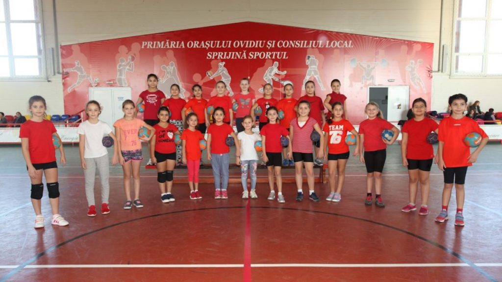 Micile handbaliste de la CS Ovidiu. FOTO CSO