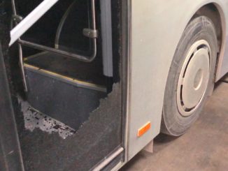 Autobuz RATC vandalizat la Constanța. FOTO Primăria Constanța