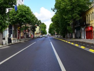 Bulevardul Tomis din Constanța, închis pentru autoturisme cu ocazia Zilei Europei. FOTO Primăria Constanța