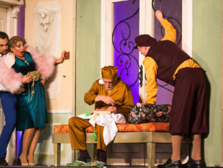 FOTO: Teatrul Elisabeta. Scenă din piesa "Puricele în ureche"