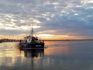 Revenierea in tara a navei maritime MAI 2114, din cadrul Garzii de Coasta FOTO Garda de Coasta