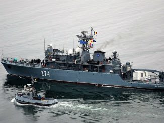 Puitorul de mine și plase „Viceamiral Constantin Bălescu” s-a întors din misiunea în Marea Mediterană. FOTO Fortele Navale