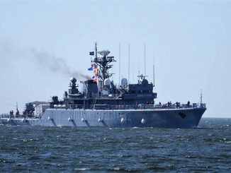 Puitorul de mine și plase 274 „Viceamiral Constantin Bălescu”. FOTO Forțele Navale