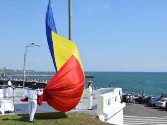 Ziua Drapelului Național, marcată de marinarii militari. FOTO Forțele Navale