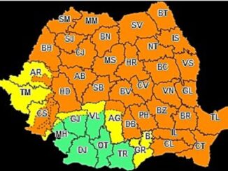 Atenționare Cod Portocaliu. FOTO ANM