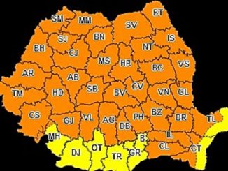 Cod Portocaliu de ploi torențiale, grindină și vânt puternic. FOTO ANM