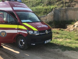 Copil căzut în groapă, în apropiere de Corbu. FOTO ISU Dobrogea