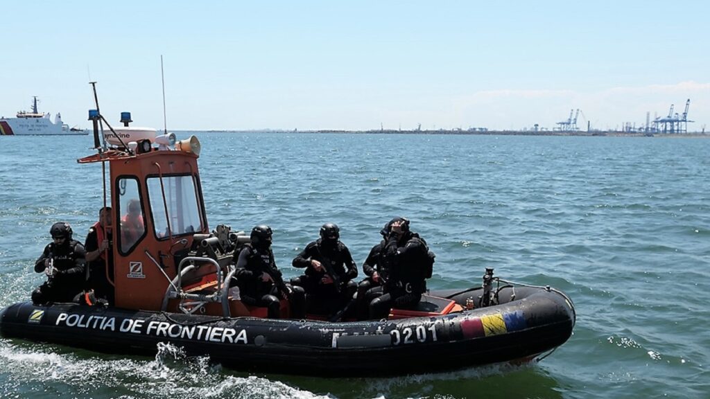 Polițiștii de frontieră constănțeni, la Operațiunea Maritimă cu Scopuri Multiple la Marea Neagră. FOTO Garda de Coastă