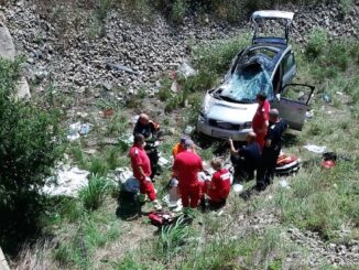 Un mort și un rănit grav după ce s-au prăbușit cu autoturismul într-un canal de irigații. FOTO ISU Dobrogea