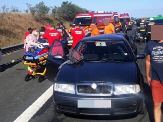 Nouă răniți într-un accident rutier petrecut pe Autostrada A2. FOTO DRDP Constanța
