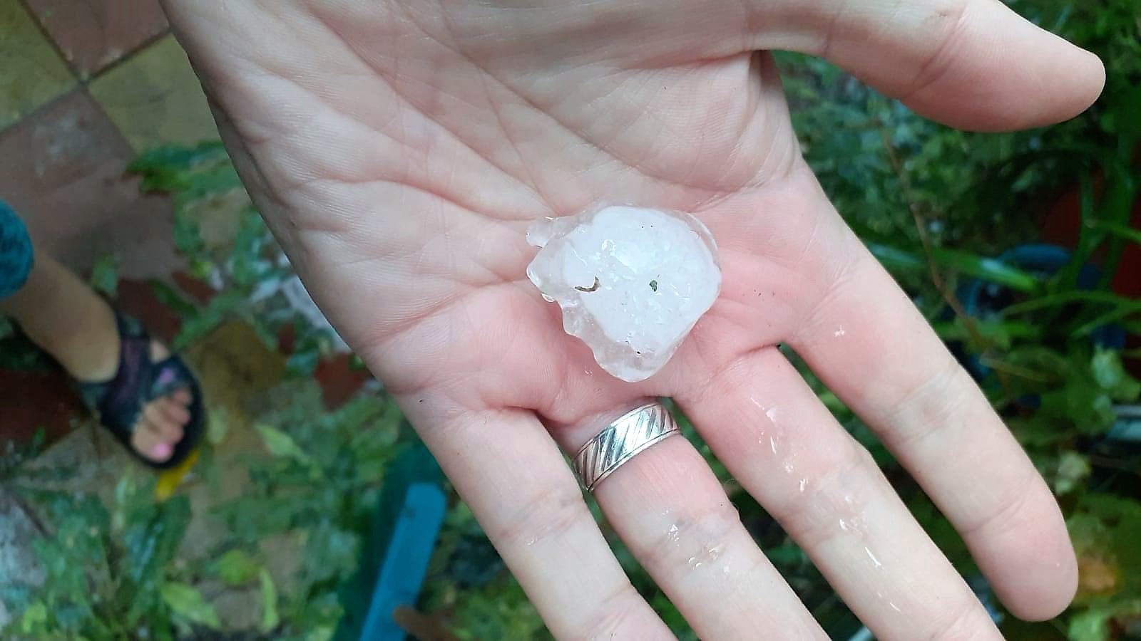 FOTO VIDEO Ploaie cu grindină în Valu lui Traian