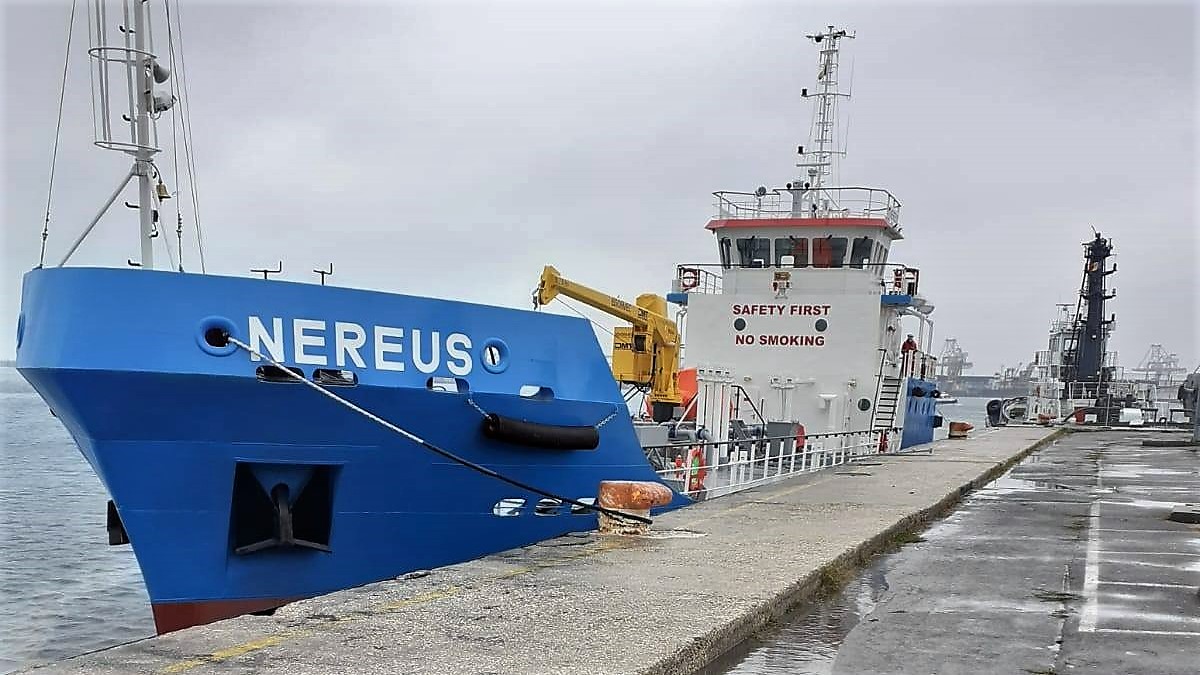 FOTO Noua navă tanc autopropulsată a Administrației Porturilor Maritime, în probe tehnice în Portul Constanța