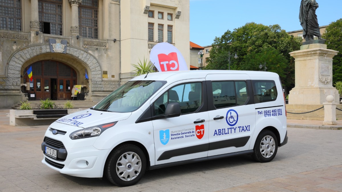 Primăria Constanța oferă transport gratuit prin serviciul „Ability Taxi“ pentru persoanele cu dizabilități care doresc să se vaccineze