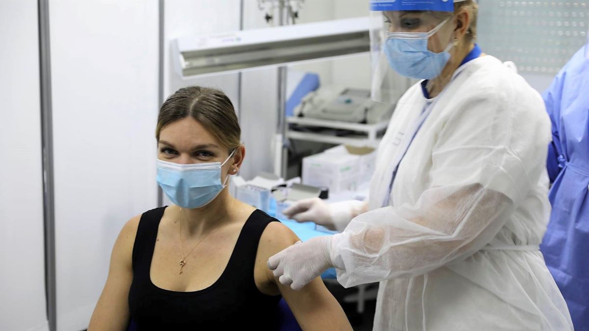 VIDEO Simona Halep s-a vaccinat astăzi la Institutul Cantacuzino