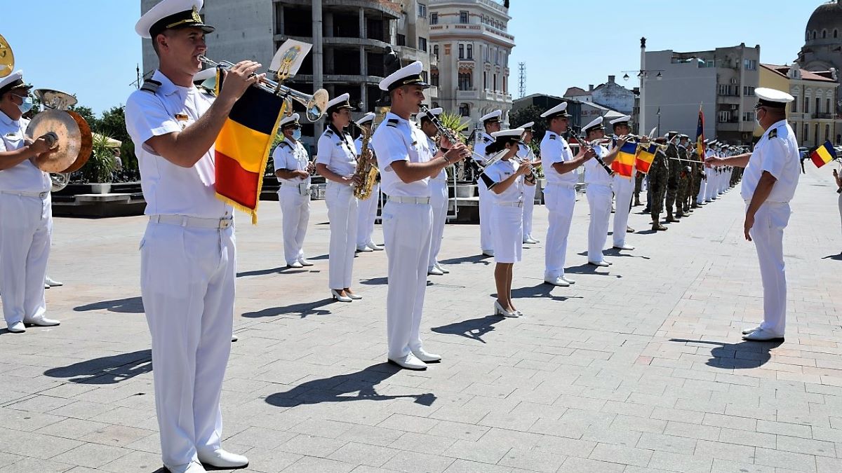Ziua Imnului Național, marcată în Forțele Navale Române