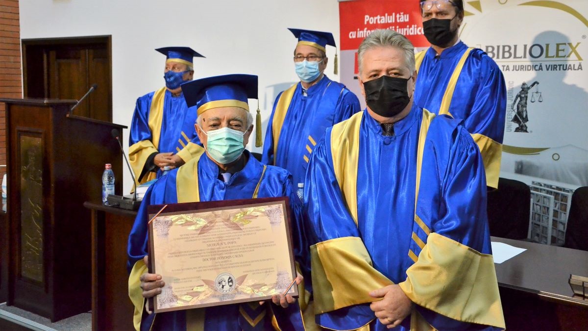 Prof. univ. dr. Nicolae Popa a primit titlul de Doctor Honoris Causa al Universității Ovidius din Constanța