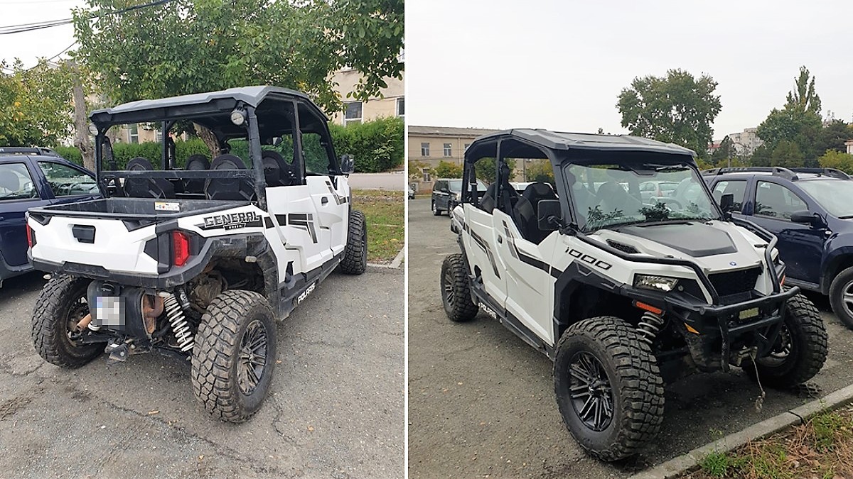 ATV în valoare de 90.000 de lei, căutat de autoritățile din Norvegia, descoperit de polițiștii de frontieră constănțeni