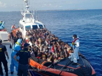 Operațiune de salvare a polițiștilor de frontieră constănțeni în Marea Mediterană. FOTO IGPF