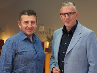 Claudiu-Iorga Palaz, președintele PMP Constanța și Adrian Boioglu, jurnalist și manager CTnews. FOTO Mitică Raftu / CTnews.ro