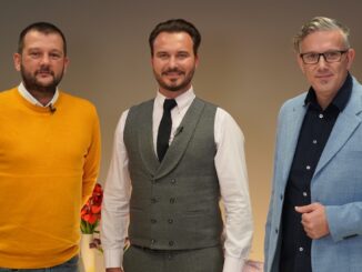 Bogdan Bola, Andrei Călin, candidații Forța Dreptei pentru Camera Deputaților și jurnalistul Adrian Boioglu. FOTO Mitică Raftu / CTnews.ro
