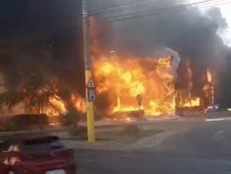 Incendiu la fostul club Bellagio din Mamaia. FOTO Captură Video