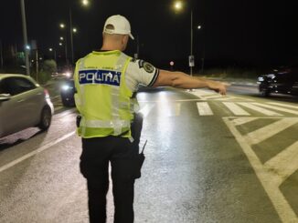 Razie a Poliției Rutiere în Constanța. FOTO IPJ Constanța